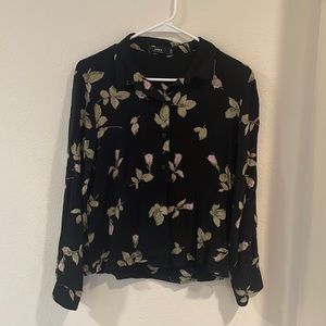 Obey Button Up Blouse